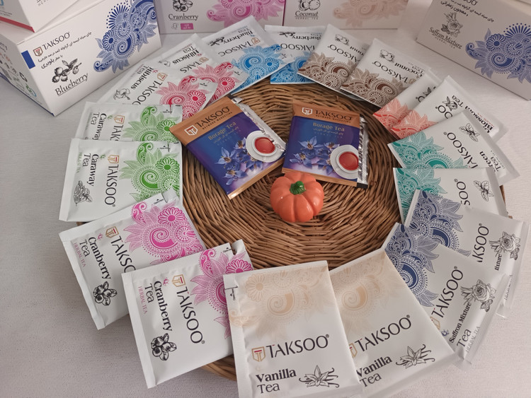 پک پذیرایی لوکس۲۰ تی بگ با ۱۰طعم متفاوت چای